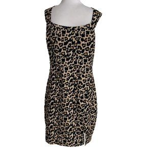 Sequin Hearts Womens Dress Juniors Size 11 Leopard Print Sleeveless